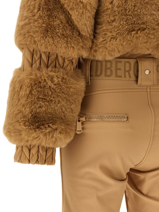 Beige Polyester Jumpsuit