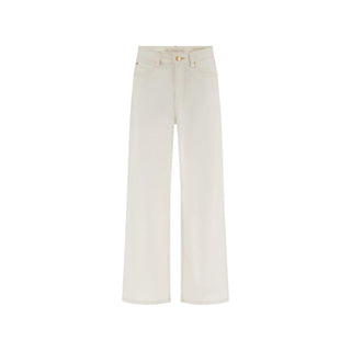 White Cotton Casual Pants