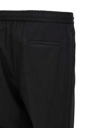Black Wool Casual Pants