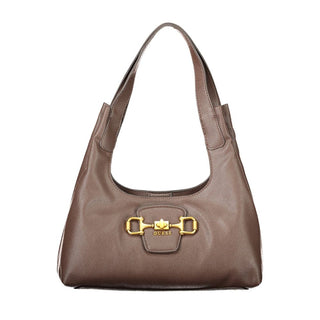 Brown Polyurethane Womens Bag