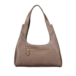 Brown Polyurethane Womens Bag