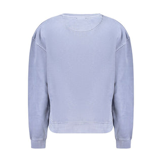 Blue Cotton Women's Sweatshirt