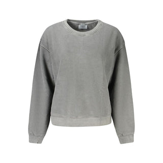 Black Cotton Women's Sweatshirt