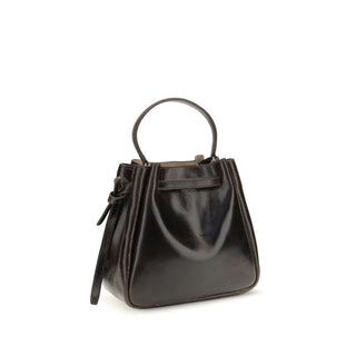 Brown Calf Leather Bos Taurus Backet Bag