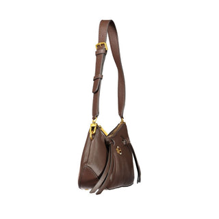 Brown Polyester Women's Bag
