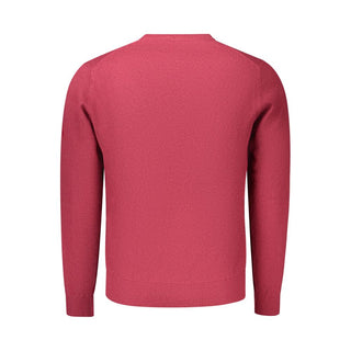 Red Cotton Mens Sweater