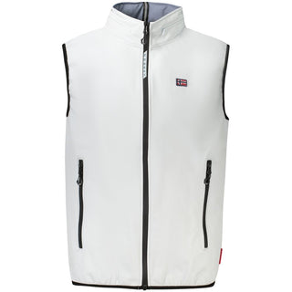 Gray Polyester Men's Vest