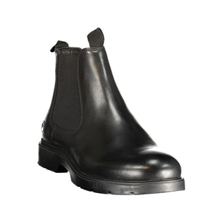 Black Leather Men's Boot