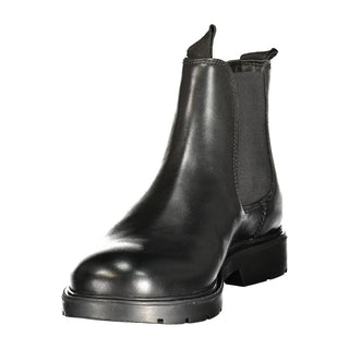 Black Leather Men's Boot
