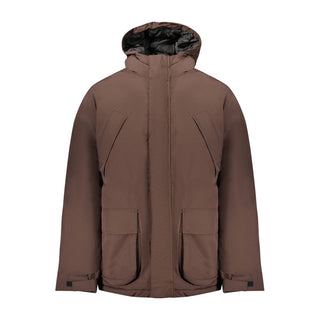 Brown Polyamide Men's Jacket