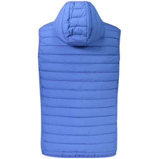 Blue Polyester Men's Jacket
