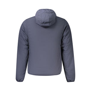 Blue Polyester Men's Jacket