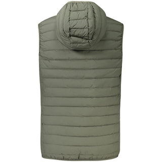 Green Polyester Men's Jacket