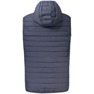 Blue Polyester Men's Jacket