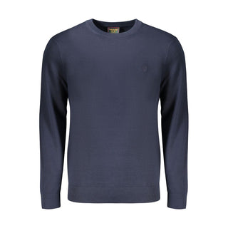 Blue Cotton Men's Top