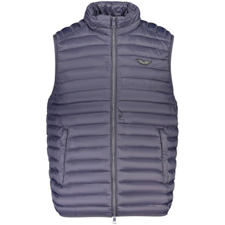 Blue Polyamide Men's Jacket