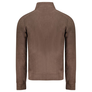Brown Polyester Men's Sweatshirt