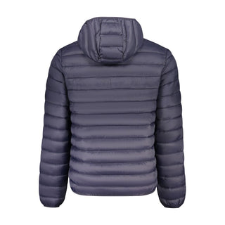 Blue Polyamide Full-Length Jacket