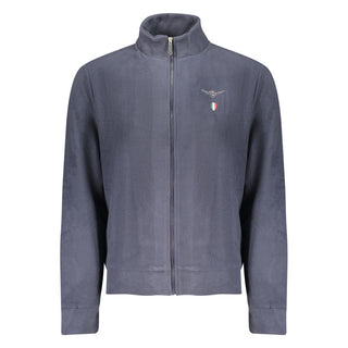 Blue Polyester Men's Sweatshirt