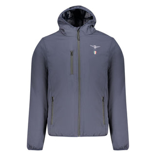 Blue Polyester Shell Jacket