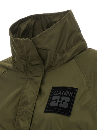 Bicolor Recycled Polyamide Coat