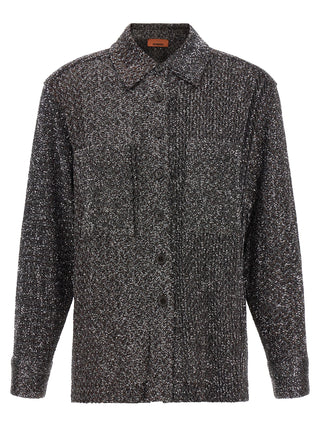 Gray Polyamide Blouse