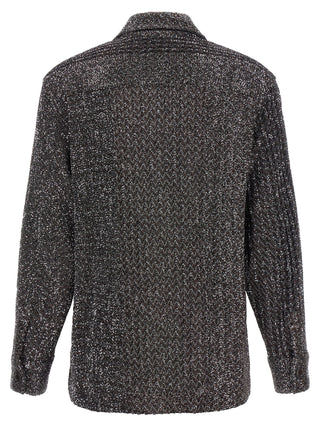Gray Polyamide Blouse