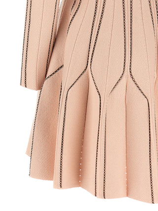 Multicolor Viscose Short Dress
