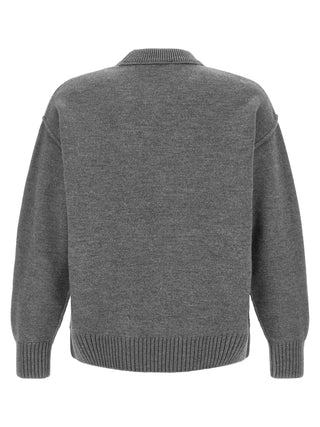 Gray Wool Cardigan