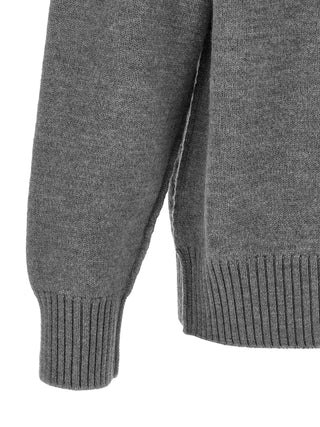 Gray Wool Cardigan