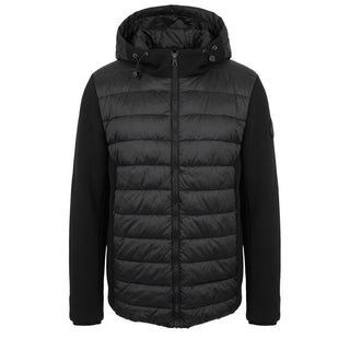 Black Polyester Men Jacket