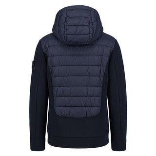 Blue Polyester Men Jacket