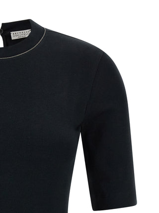 Black Cotton Cardigan