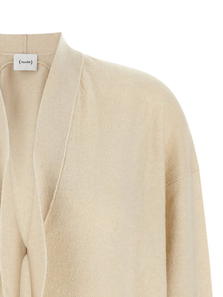 Beige Wool Cardigan
