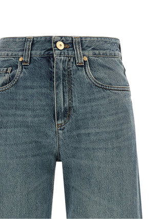 Blue Cotton Jeans Denim