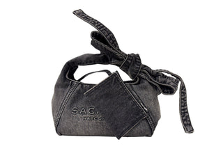 Marc Jacobs The Bow Denim Sack Bag Purse
