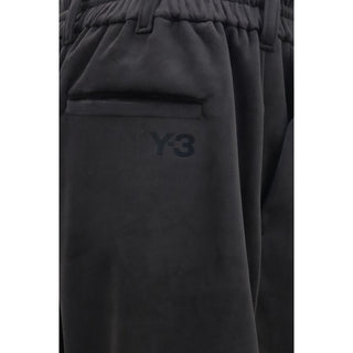 Black Polyester Athletic Pants