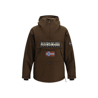 Brown Polyamide Shell Jacket