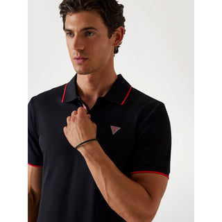 Black Polyamide Polo Shirt