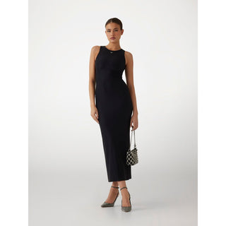 Black Polyamide Casual Dress