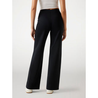 Black Polyamide Casual Pants