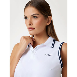 White Cotton Casual Dress