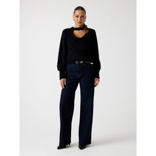 Black Polyester Sweatshirt