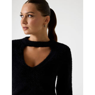 Black Polyester Sweatshirt