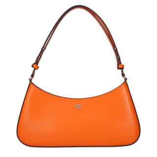 Orange Leather Shoulder Bag