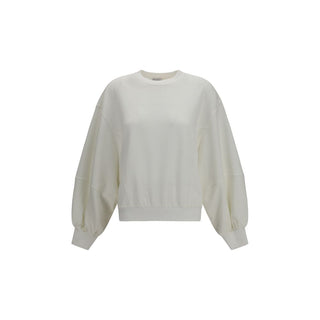 White Cotton Sweatshirt