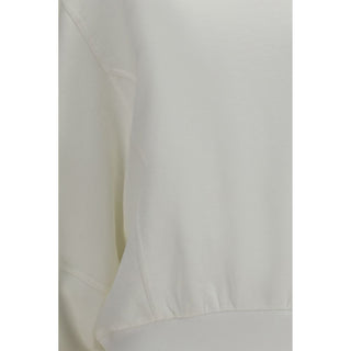 White Cotton Sweatshirt
