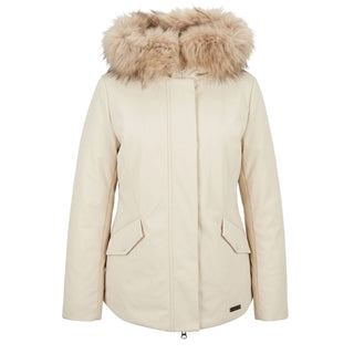 White Nylon Women Jacket