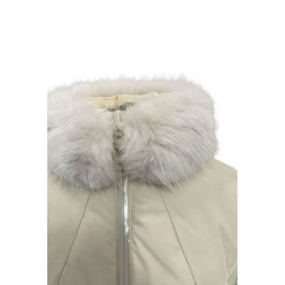White Nylon Women Jacket