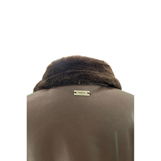 Brown Polyester Women Jacket